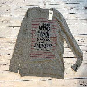 Girls Abercrombie long sleeve shirt.